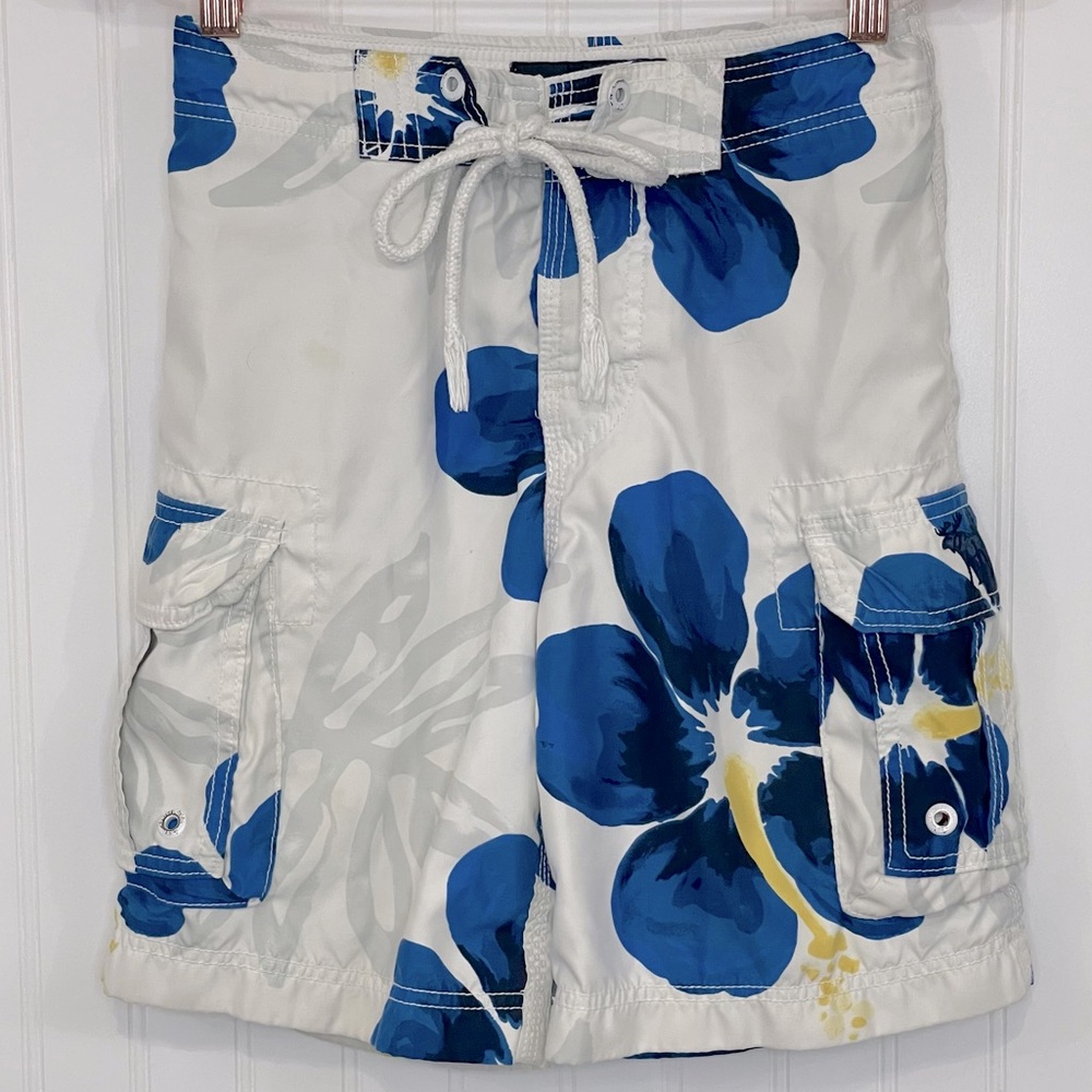 Abercrombie Boys Floral Swim Trunks Medium